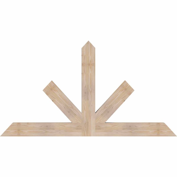 Ekena Millwork Saratoga Smooth Timber Gable Bracket, Douglas Fir, 72"W x 39"H x 3 1/2"D x 5 1/2"F, 13/12 Pitch GBW072X39X0406SAR00SDF - main